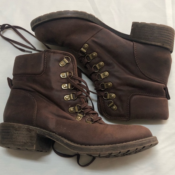 Lucky Brand Dexter lace up combat booties, size 8 - Picture 2 of 7